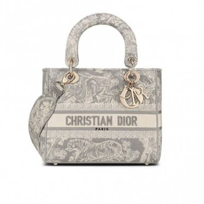 DIOR MEDIUM LADY D-LITE BAG M0565ORGO_M932 (24cm*20cm*11cm)